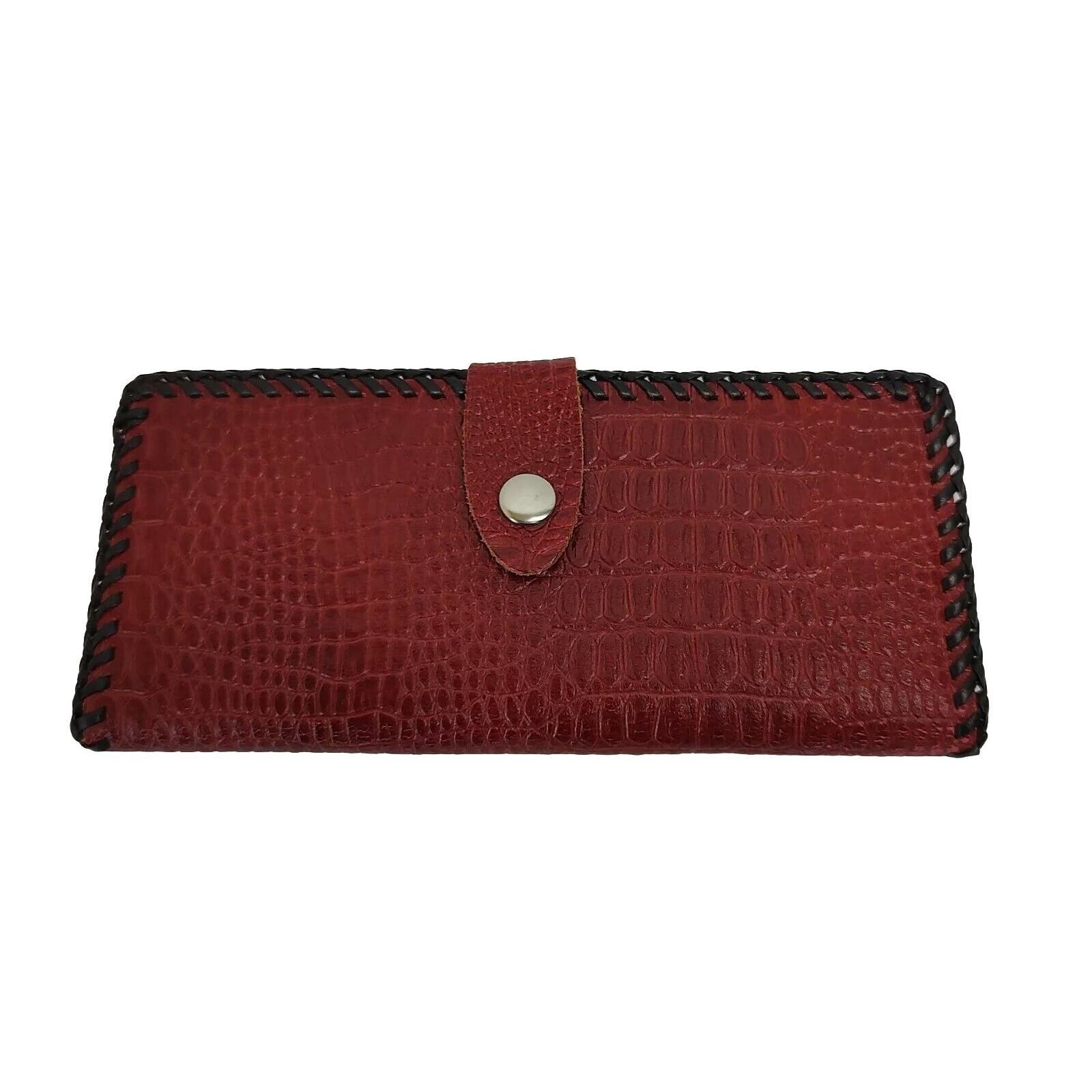 Vintage Red Leather Wallet